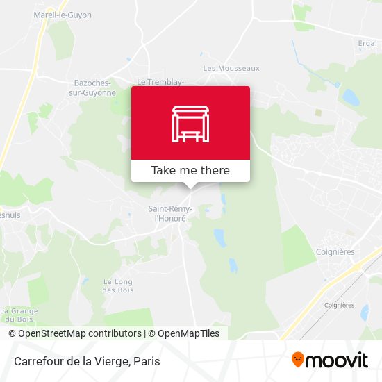 Mapa Carrefour de la Vierge