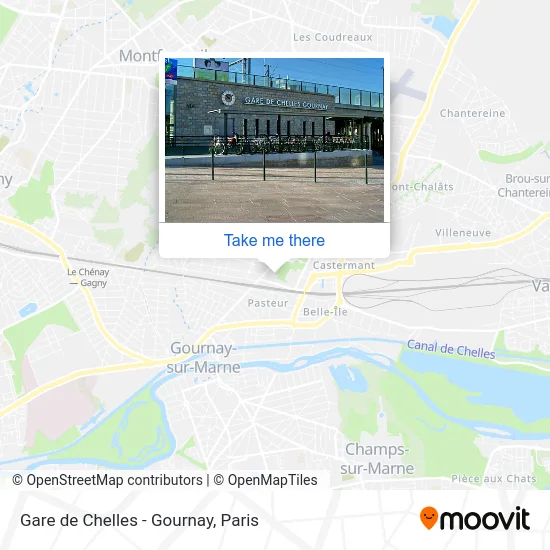 Gare de Chelles - Gournay map