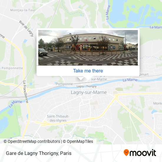 Mapa Gare de Lagny Thorigny