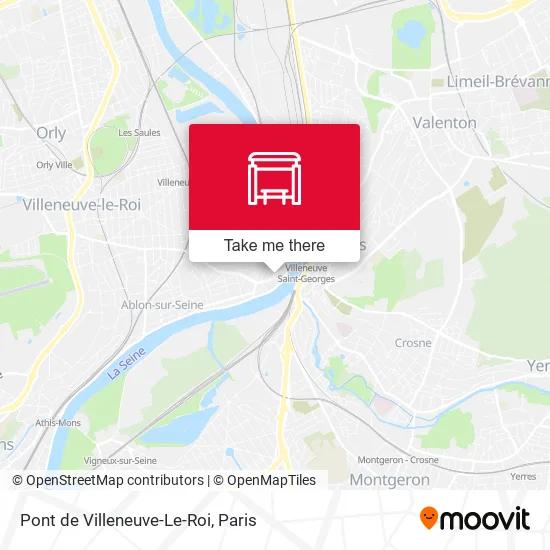 Pont de Villeneuve-Le-Roi map