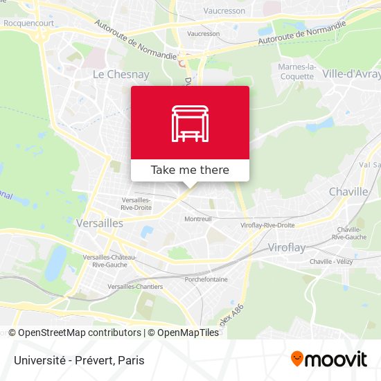 Université - Prévert map