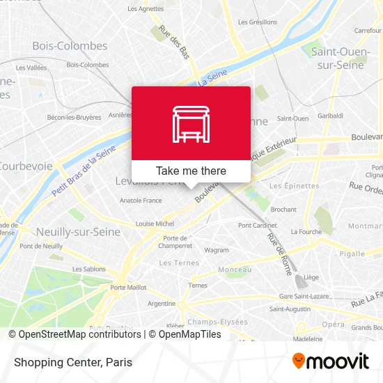 Centre Commercial map