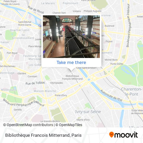 Bibliothèque Francois Mitterrand map