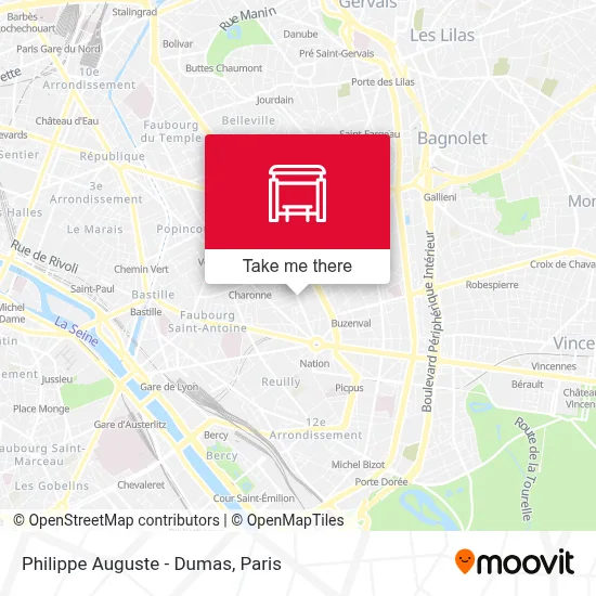 Philippe Auguste - Dumas map