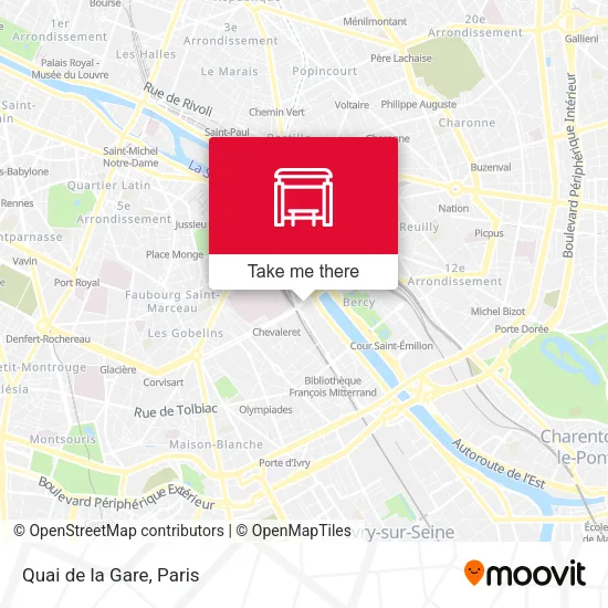 Quai de la Gare map