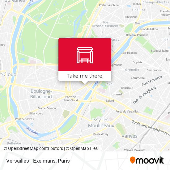 Versailles - Exelmans map