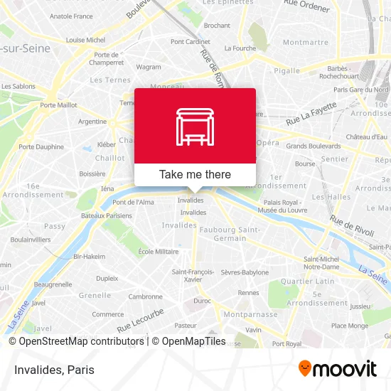 Invalides map