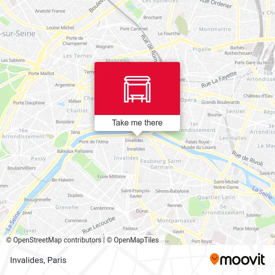 Invalides map