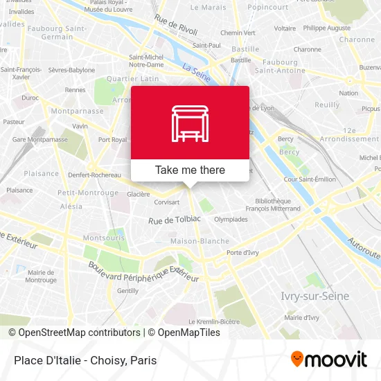 Place D'Italie - Choisy map
