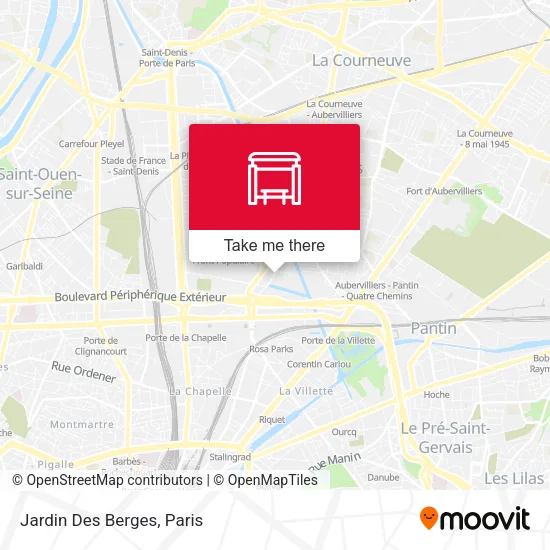 Jardin Des Berges map