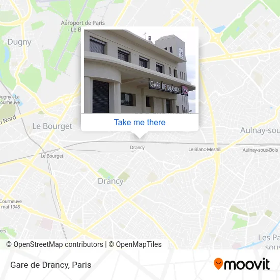 Gare de Drancy map