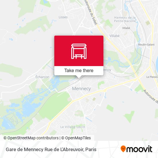 Gare de Mennecy Rue de L'Abreuvoir map