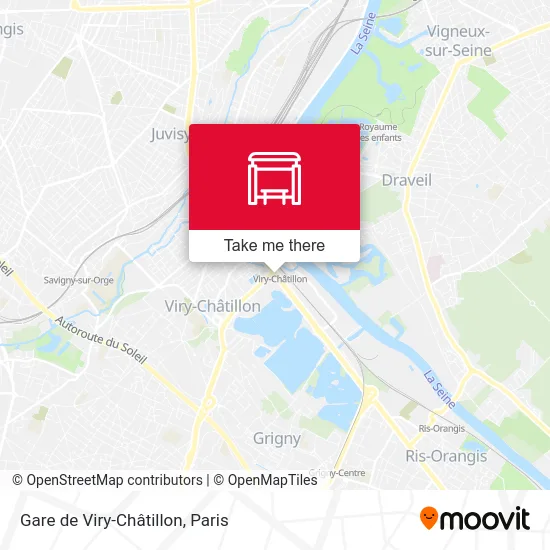 Gare de Viry-Châtillon map