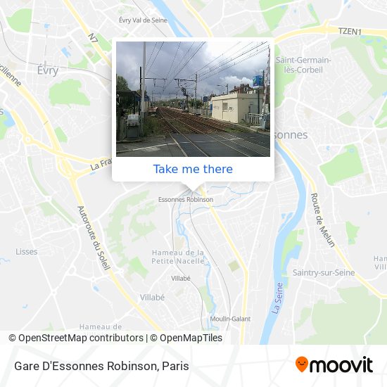 Mapa Gare D'Essonnes Robinson