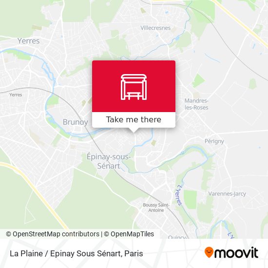 La Plaine / Epinay Sous Sénart map