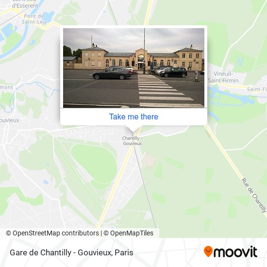 Mapa Gare de Chantilly - Gouvieux