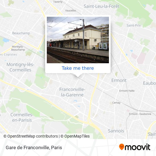 Mapa Gare de Franconville