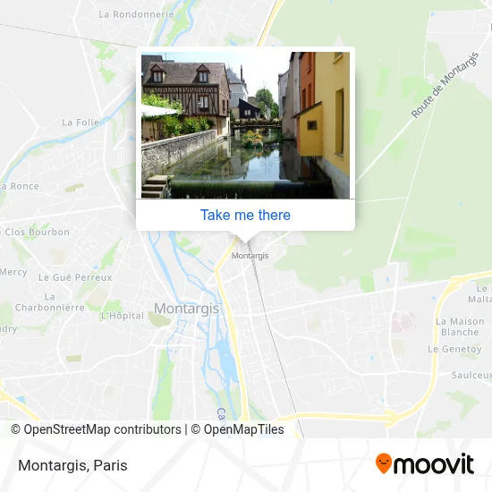 Montargis map