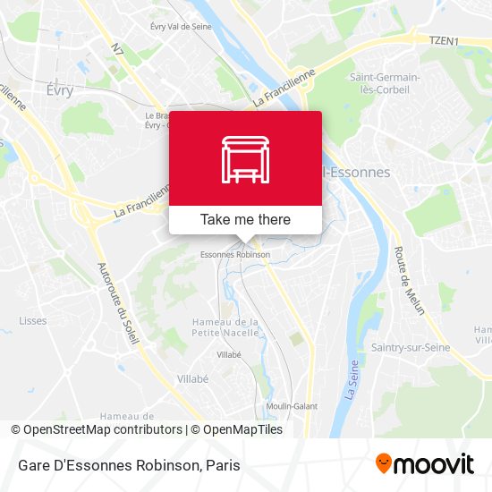 Gare D'Essonnes Robinson map