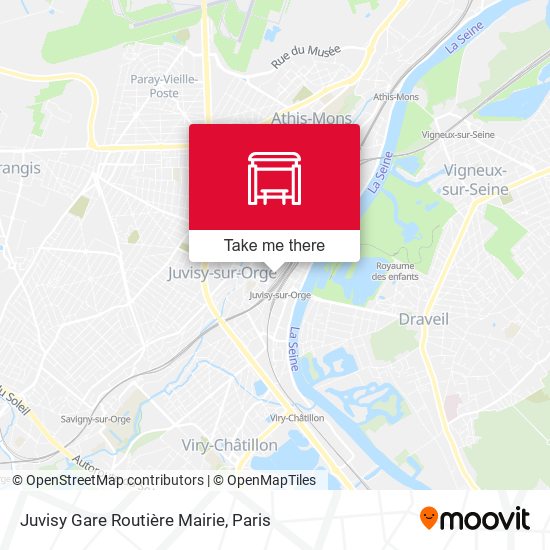 Mapa Juvisy Gare Routière Mairie