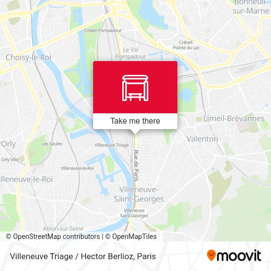 Villeneuve Triage / Hector Berlioz map