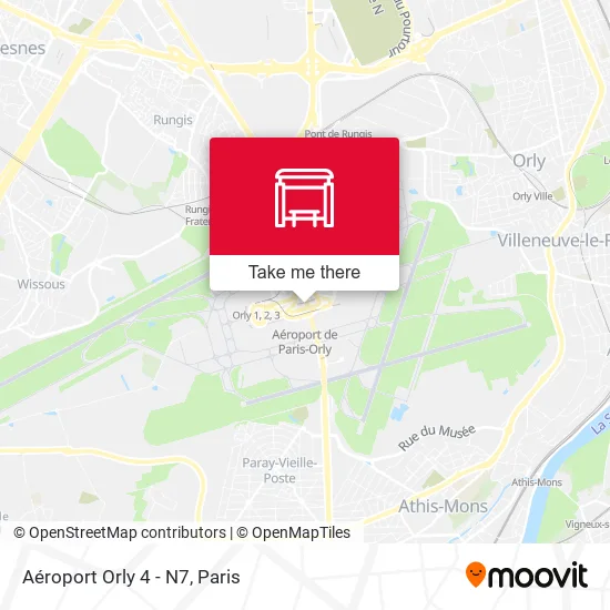 Aéroport Orly 4 - N7 map