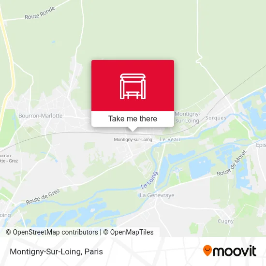 Montigny-Sur-Loing map