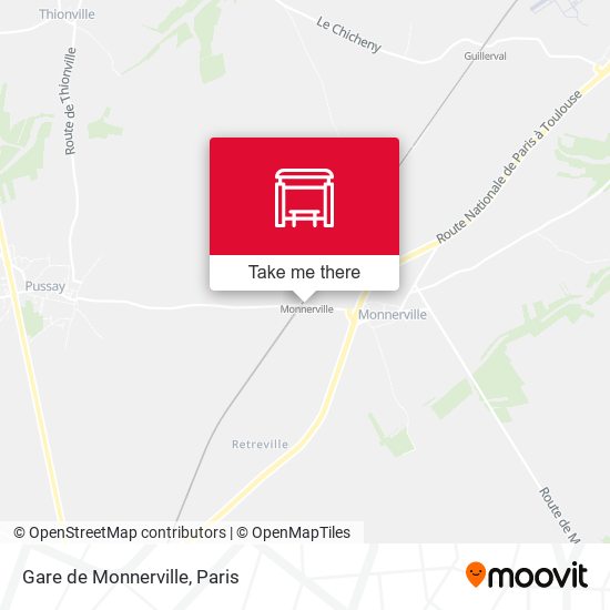 Mapa Gare de Monnerville