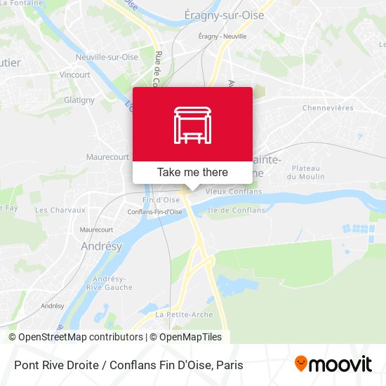 Pont Rive Droite / Conflans Fin D'Oise map