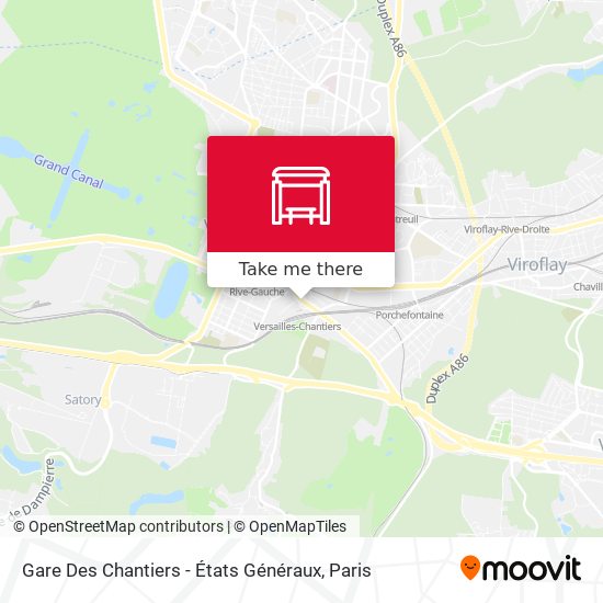Mapa Gare Des Chantiers - États Généraux