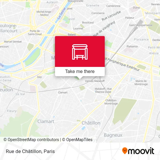 Mapa Rue de Châtillon