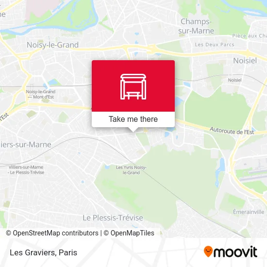 Les Graviers map