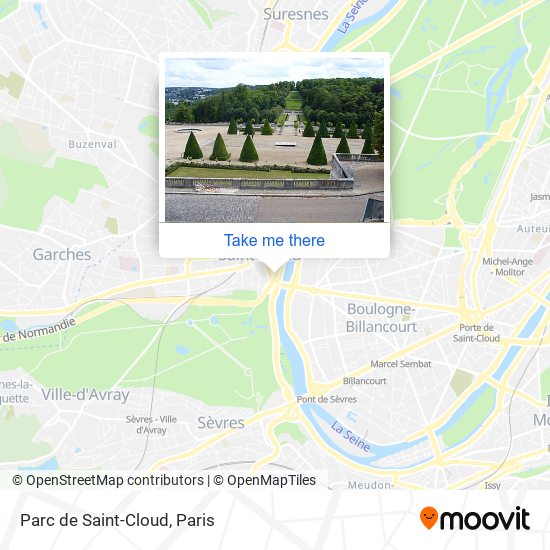 Parc de Saint-Cloud map