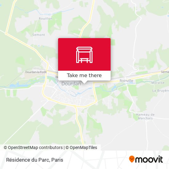 Résidence du Parc map