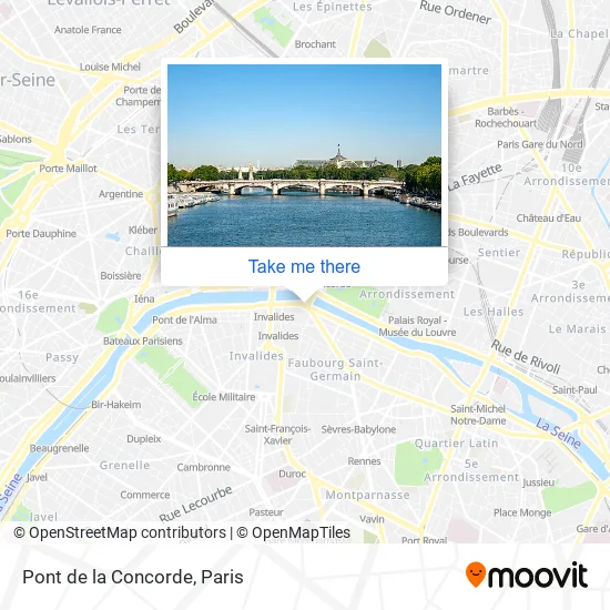 Pont de la Concorde map