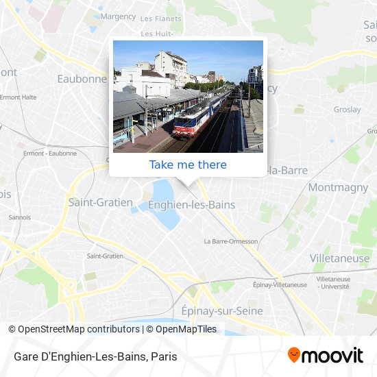 Mapa Gare D'Enghien-Les-Bains