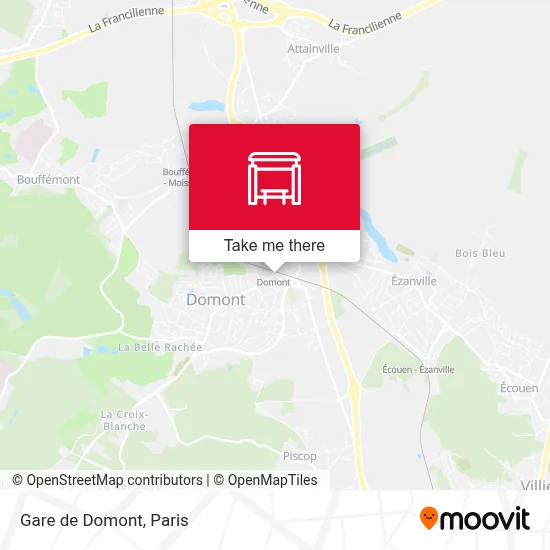 Gare de Domont map