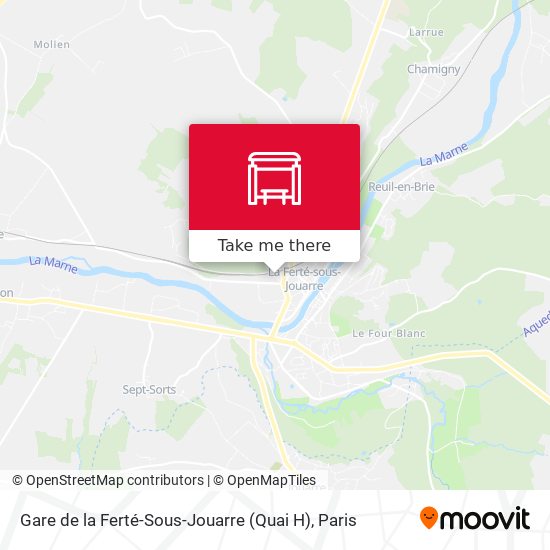 Mapa Gare de la Ferté-Sous-Jouarre (Quai H)