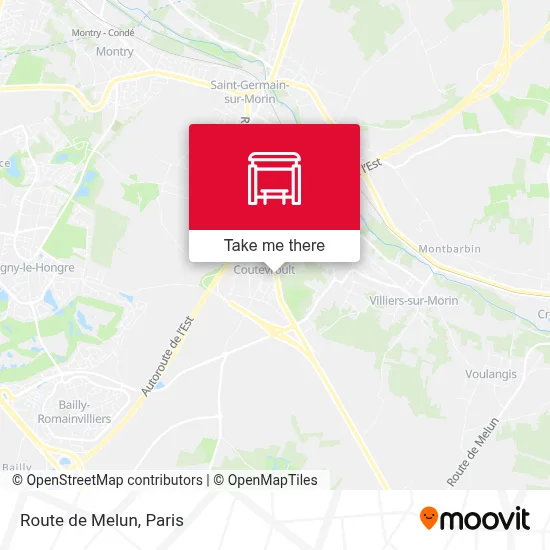 Route de Melun map