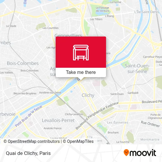 Quai de Clichy map