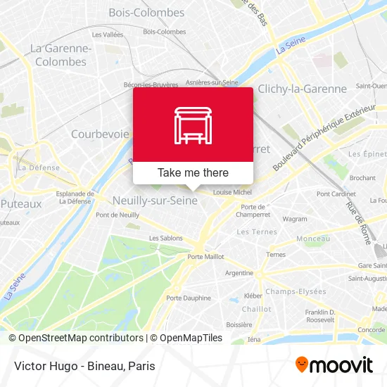 Victor Hugo - Bineau map