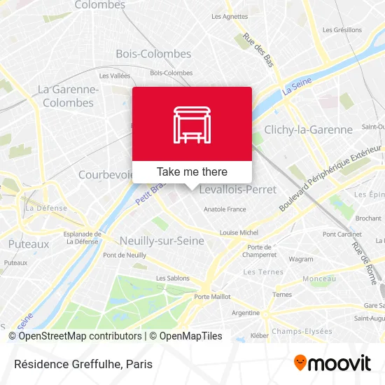 Mapa Résidence Greffulhe