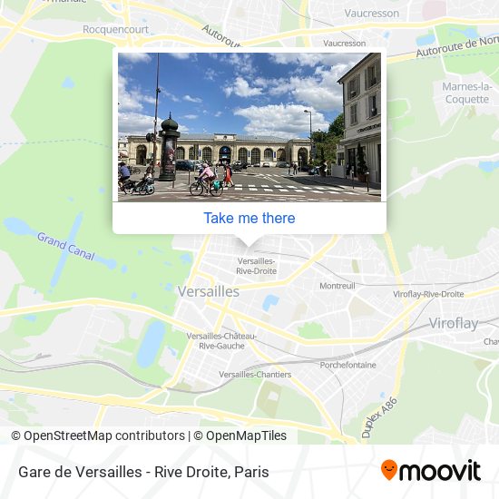 Mapa Gare de Versailles - Rive Droite