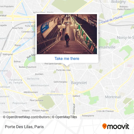 Porte Des Lilas map