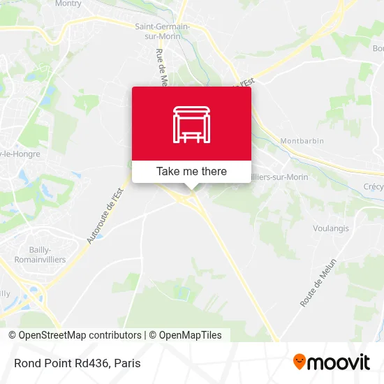 Mapa Rond Point Rd436