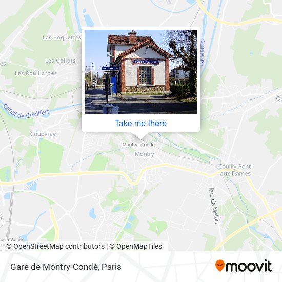 Gare de Montry-Condé map