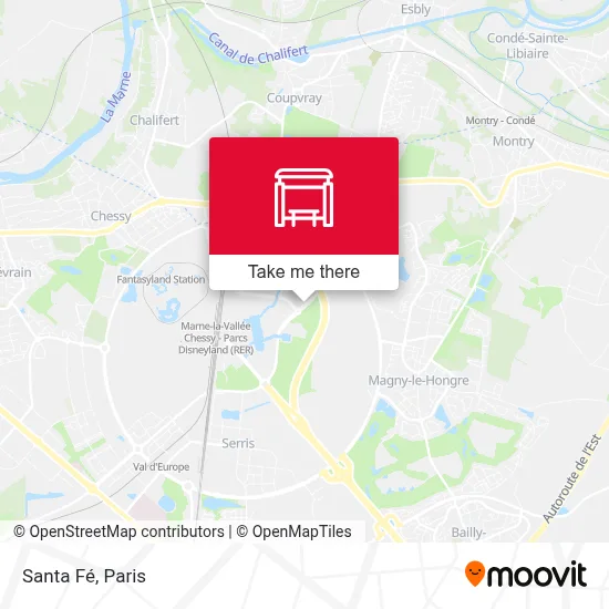 Santa Fé map