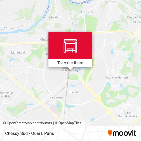 Chessy Sud - Quai I map
