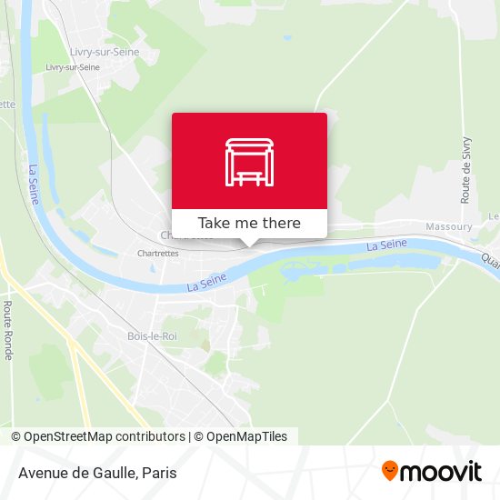 Mapa Avenue de Gaulle