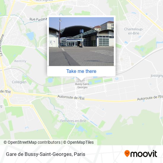 Gare de Bussy-Saint-Georges map